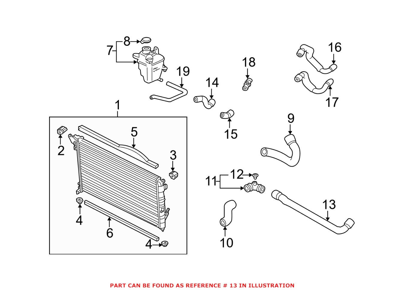 Mini Engine Coolant Hose 17121475561